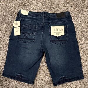 Artful Rebel Indigo Stretch Denim Men’s Shorts